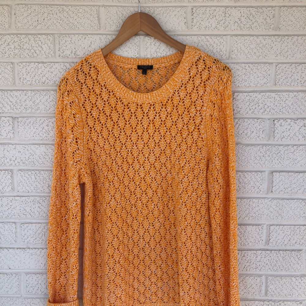 Talbots orange/yellow sweater